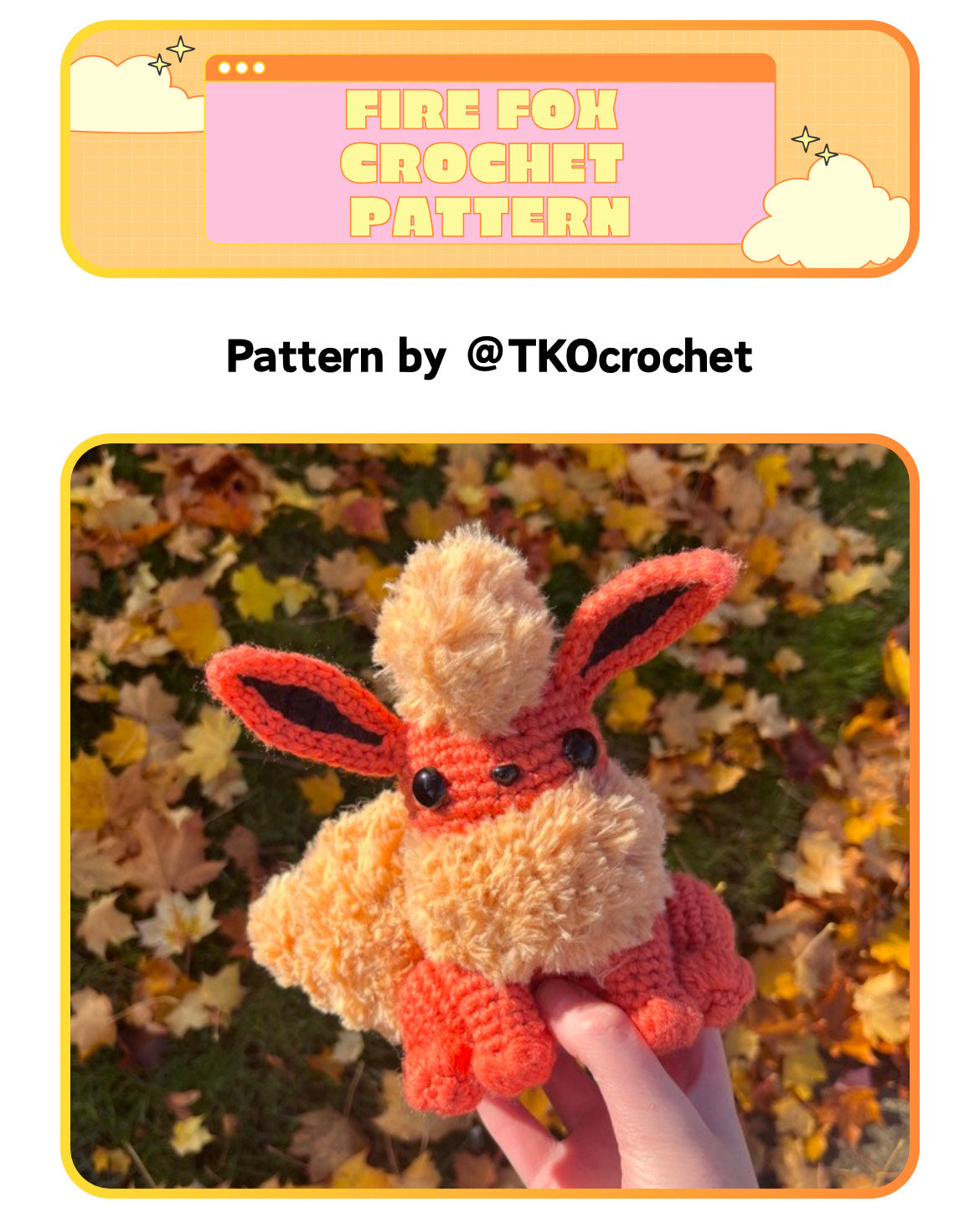 Fire Fox Crochet Pattern